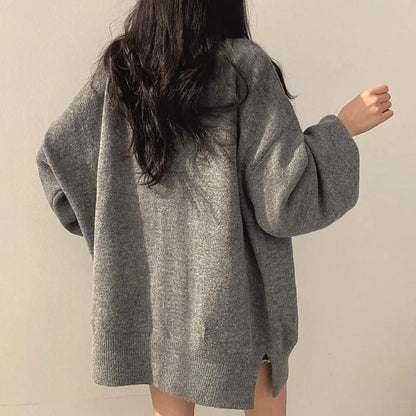 Robe-Pull Col Roulé Oversize – Cocon d'Automne